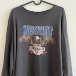 Y2K Vintage Motorcycle Logo Sleeve T shirt Unisex Dark Gray Carson City Size M Photo 3