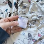 Anatomie Womens Size Small Short Sleeve Blouse Top White Pink Floral V Neck Photo 6