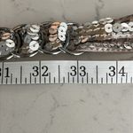 Gap Absolutely Adorable Silver Sequin Adjustable Belt Photo 5