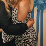 CARAMELA Off The Shoulder Cheetah Romper Photo 0
