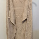 August Silk  Cream Open Front Cardigan Photo 0