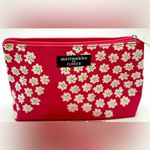 Clinique Marimekko x  Pink and White Floral Makeup Bag Photo 0