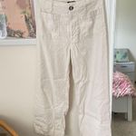 Anthropologie Maeve Colette Wide Leg Cropped Patch Pocket Linen Pants in Size 25 Photo 4