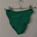 NWT Hunza G Crinkle Stretch Bikini Bottoms Green One Size Size undefined Photo 2