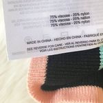 Ella Moss  Striped Bodycon Tank Dress Ribbed Sleeveless  Black Pink Medium‎ New Photo 9