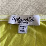 Splendid  Yellow/Green and White Striped Tank Top Photo 4