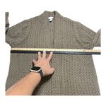 Chico's Chico’s size 1/M Women’s Brown Open Front Chucky Knit Sweater Cardigan Photo 7