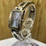 Guess Tank Watch Women Silver tone Blue Dial Rectangle Photo 0