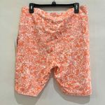BP Floral Print High Waist Bike Shorts‎ Athleisure Activewear 1X Orange Photo 3