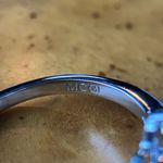 Natural Tanzanite White Diamond Sterling Silver Ring Size 6.75 Photo 6