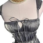 Ciao Lucia Tutti Dress Oyster silver gray polkadot polka dot size XS Photo 8