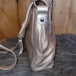 B. Makowsky Metallic Shoulder Bag Gold Photo 7