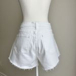 L'Agence L’AGENCE Ryland High Rise Cut Off Shorts White Blanc Denim Raw Hem US 31 NWT Photo 4