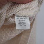 XOXO MASER Cream Floral Lace Knit Sweater Top Womens Medium White Photo 3