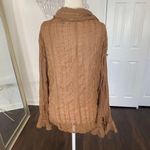 Adolfo Brown Tan Early 2000's Frilly Ruffle Sequin Flare Button Up Blouse XL Photo 6