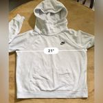 Nike Sportswear Essentials Women’s Sz M Heather Gray Funnel-Neck Fleece Hoodie Photo 9