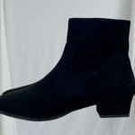 Faux Suede Square Toe Minimalist Office Officesiren Work Black Ankle Boots US 8 Photo 0