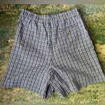 Vintage 90s White Stag blue plaid cotton wrap skort, size 4 Photo 4