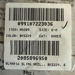 Madewell NEW Sz 6 The Debbie Slingback Pump Kitten Heel in Black NO289 Photo 10