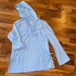 Columbia  Titanium Long Sleeve Hoodie Blue Floral Print Sun Protection Size M Photo 2