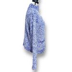 New Jamie Sadock Chunky Knit Cardigan Sweater Blue White Boucle Retro Y2K Small Photo 3