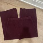 Free People Burgundy Knit Pants Photo 3