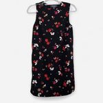 Modcloth Twee Floral Shift Dress – Full Side Zipper & Shoulder Zip Detail XS Photo 2