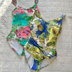 KUNY Swimwear One Piece Swimsuit Bundle Tropical 6 Photo 0