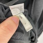 EXPRESS Ruffled One Shoulder Tee in Dark Grey Size Large Photo 5