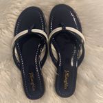 J. McLaughlin  Blue and White Sandals Classic Thong Style size not available Photo 11