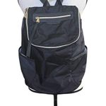 Aimee Kestenberg  Black Nylon Backpack with‎ Gold Accents Photo 0