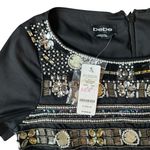 Bebe Black Embellished Crop Top Photo 1