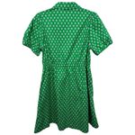 J.Crew Short Sleeve Collared Mini Button Up Shirt Dress Kelly Green Size 6 Photo 5