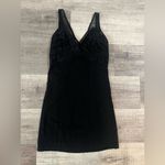 Free People  Kira Lace Bodycon Mini Dress in Black Photo 3