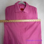 Esprit Vintage‎  Women's Solid Pink Knee-Length Rain Coat, size S Photo 8