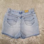 Lee Vintage 90s  Light Wash Blue Jean Denim High Rise Mom Shorts Women's size 16P Photo 1