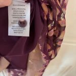 Ulla Johnson Aurelie Dress Bordeaux Purple SILK Metallic Handkerchief Hem Size 4 Photo 10