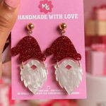Cute Santa Claus Earrings 🎅💗 Girly Christmas Aesthetic Jewelry Photo 0