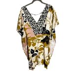 Maaji NWT  Lilith Cover Up Size Small Yellow Motif Swim Mini Dress Anthropologie Photo 5