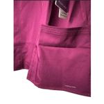 Healing Hands  Purple Label Jordan Mock Wrap Scrub Top Women XL Wine VNeck Pocket Photo 1