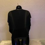 julie's closet 🆕 Julie’s Closet Black Blouse with Accent Necklace Photo 5