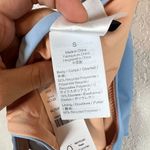 J. Crew Womens Bikini Bottom Small Baby Blue Curved High Waist Cheeky Swim Beach Photo 4