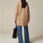 J.Crew  365 Juliette collarless sweater-blazer cotton wool blend camel size S Photo 1