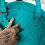 Vera Bradley  Blue Quilted Tote Bag with Diamond Stitching Photo 6