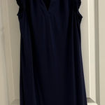 Michael Kors  Navy Ruffle Mini Dress Photo 0