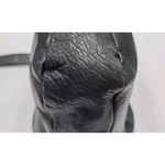 Charter Club Classics Womens Black Leather Bucket Purse Shoulder Bag Photo 4