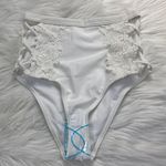ASOS NEW Premium Lace Appliqué Strappy High Waist Bikink Bottom 692 Photo 0