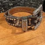Blazin Roxx Rhinestone Belt Size Medium Camo Bling Mossy Oak Scalloped Sz M Photo 1