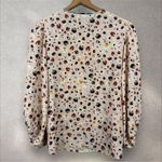 Hunter Bell  Silk‎ Brushstroke Animal Print Leopard Finley Blouse Sz S Photo 3