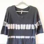 We The Free Free People Reverse Tie Dye Waffle Weave Tunic Dress XS Batik Gray Photo 4